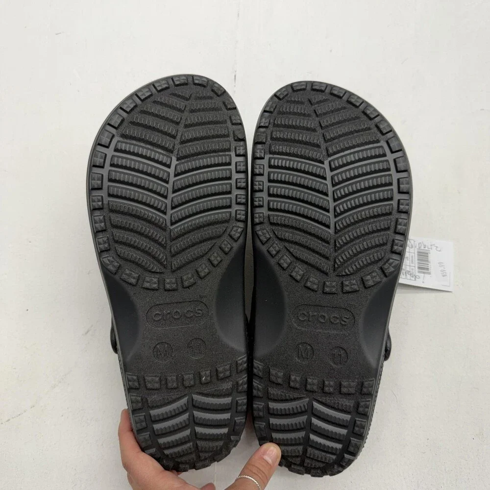 Crocs Classic Crafted Clog Shoes Mens Size 11 Gray Slip On Comfort Sandals